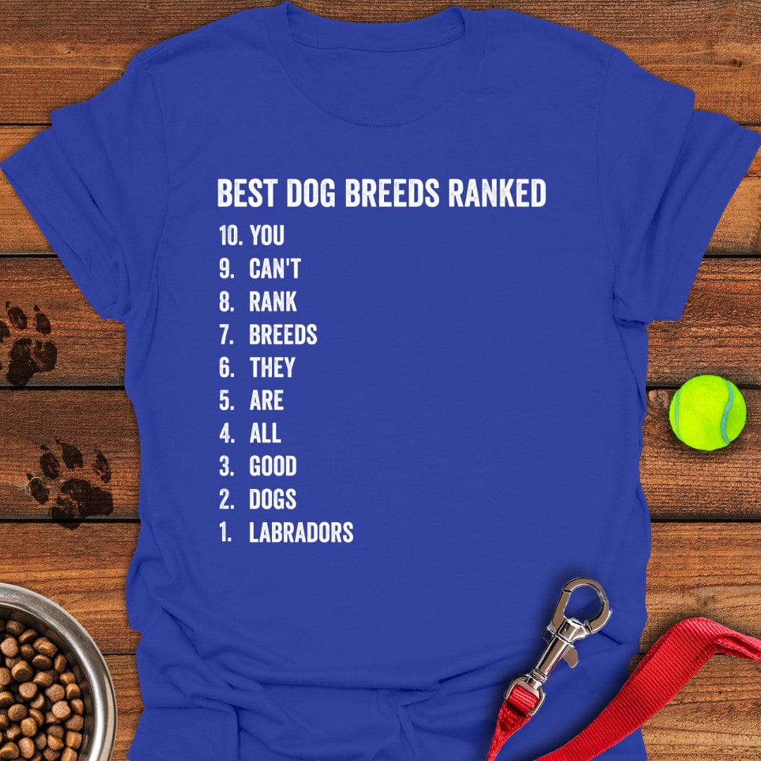 Best Dog Breeds T-Shirt Royal