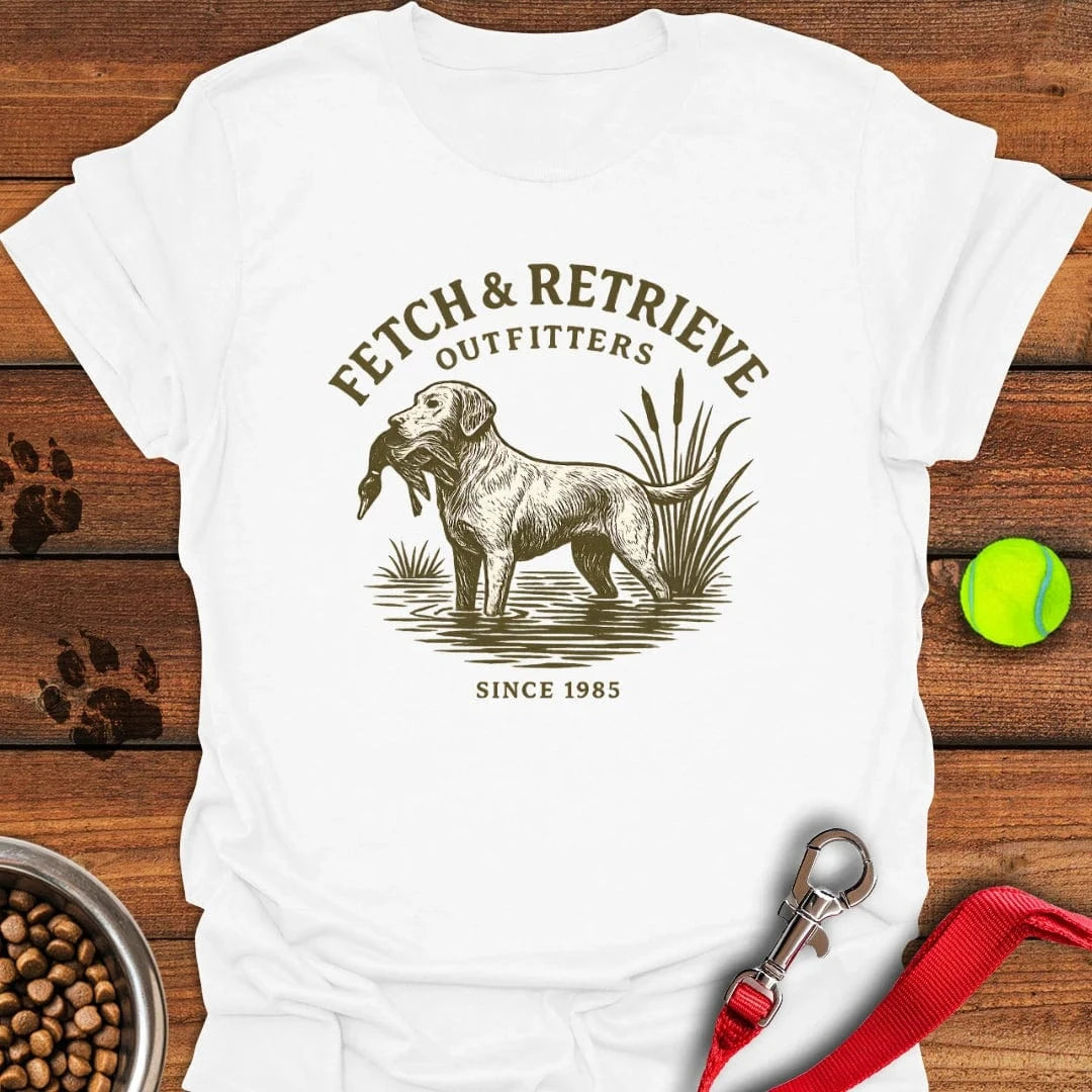 Fetch & Retrieve Labrador T-Shirt White