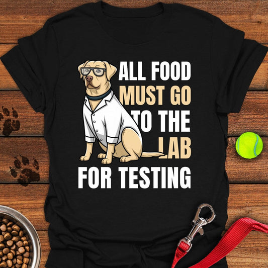 All Food Must Go To The Lab T-Shirt Black