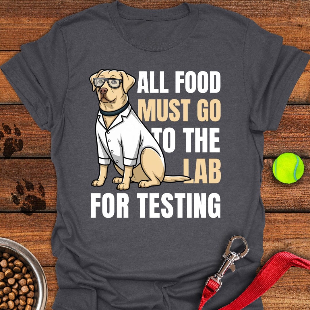 All Food Must Go To The Lab T-Shirt Dark Heather