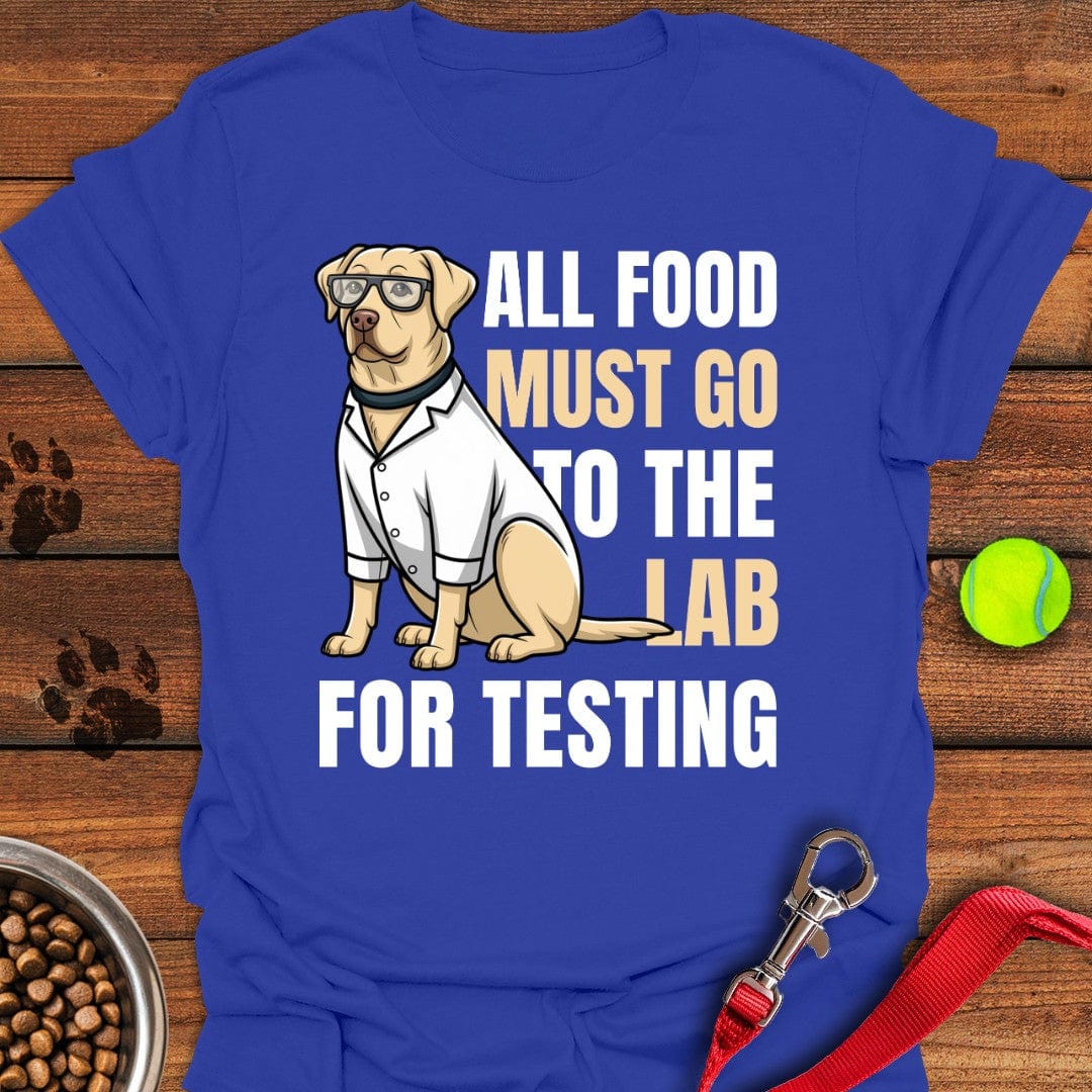 All Food Must Go To The Lab T-Shirt Royal
