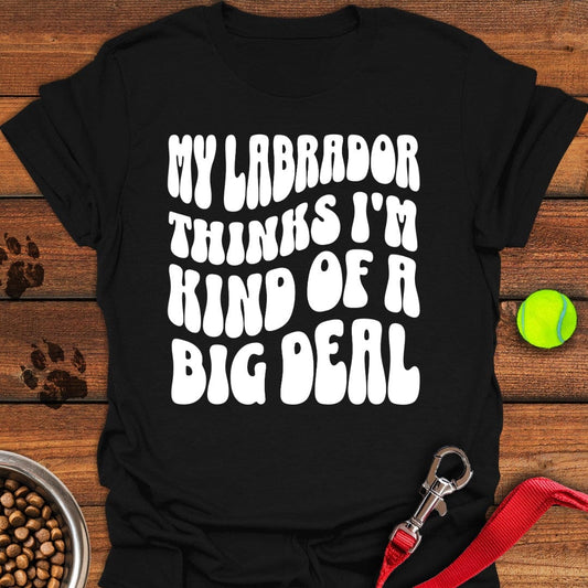 Labrador Big Deal T-Shirt Black