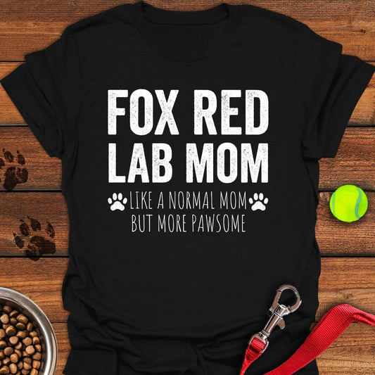 Fox Red Labrador Mom T-Shirt Black