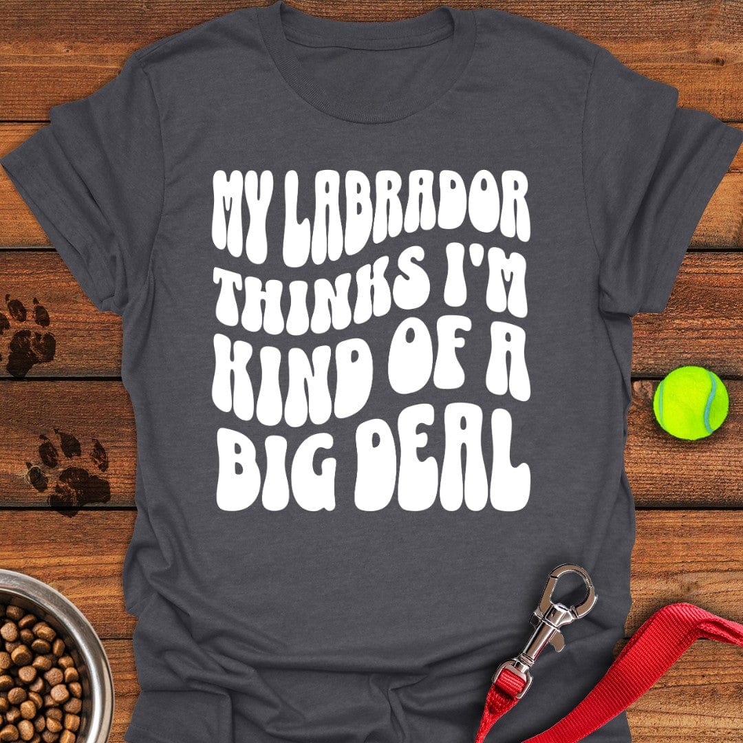 Labrador Big Deal T-Shirt Dark Heather