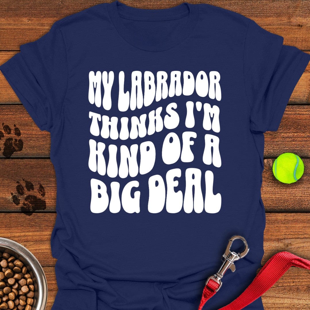 Labrador Big Deal T-Shirt Navy