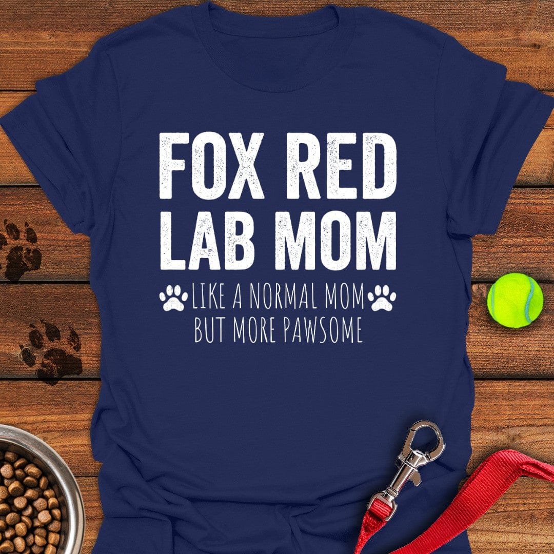 Fox Red Labrador Mom T-Shirt Navy