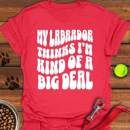 Labrador Big Deal T-Shirt Heather Red
