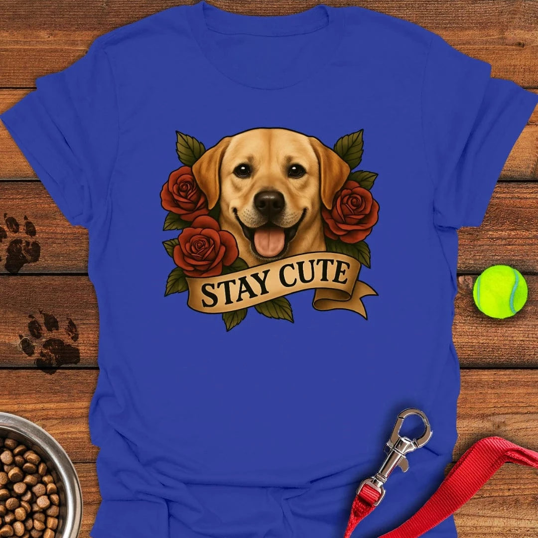 Cute Yellow Labrador Tattoo T-Shirt