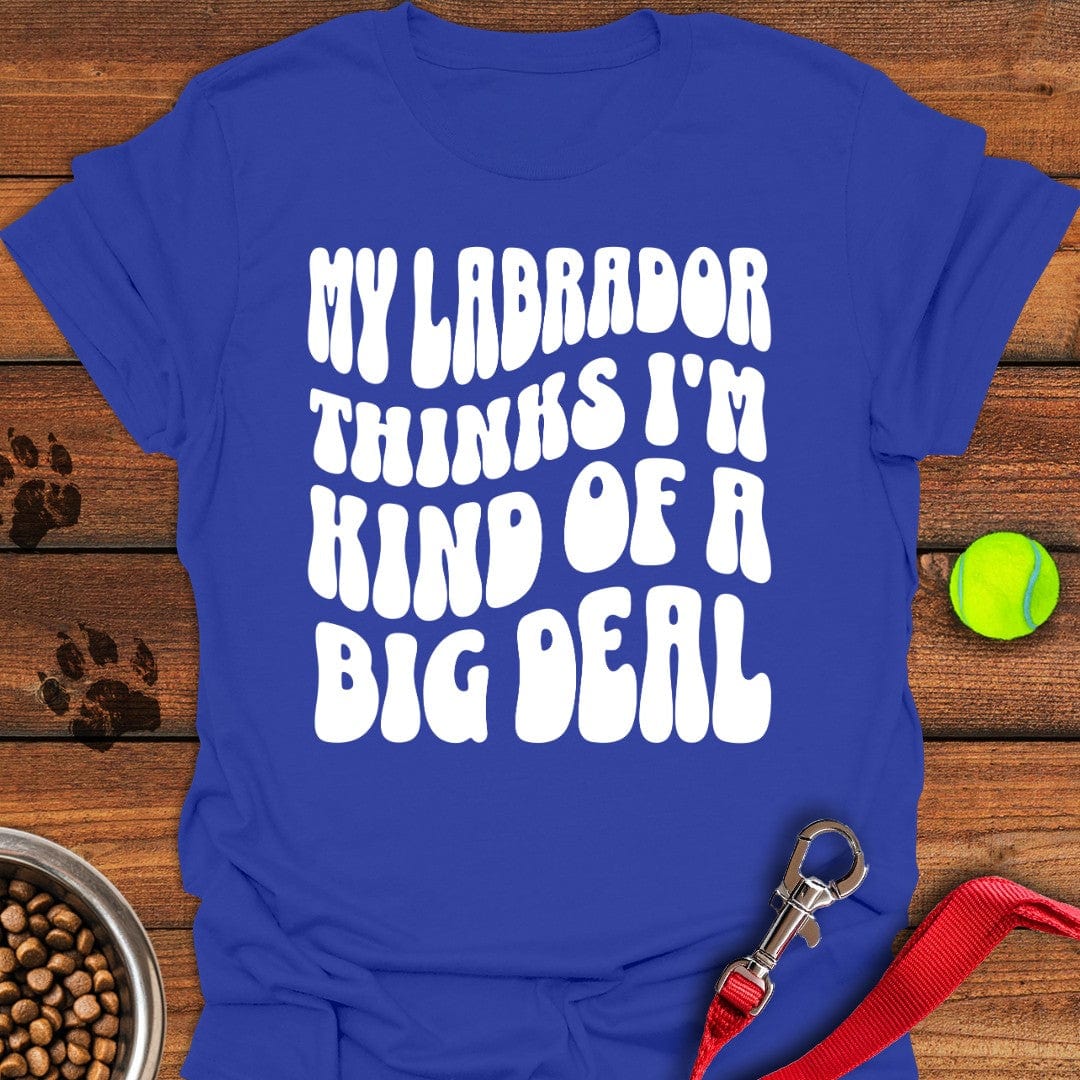 Labrador Big Deal T-Shirt Royal