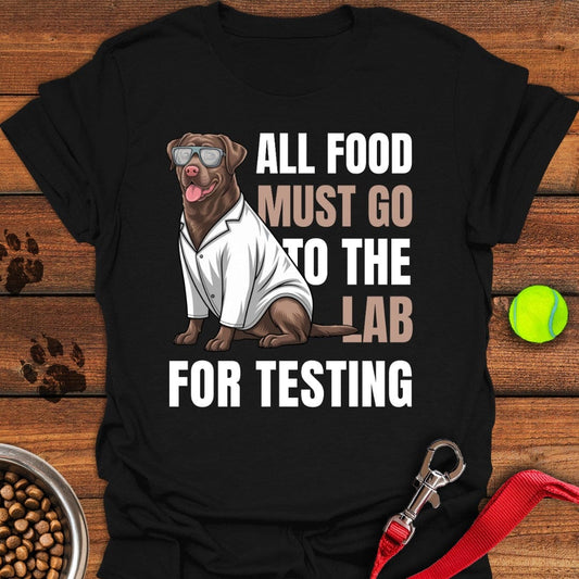 All Food Must Go To The Lab T-Shirt Black