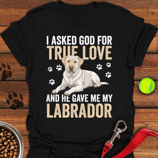 True Love Labrador T-Shirt Black