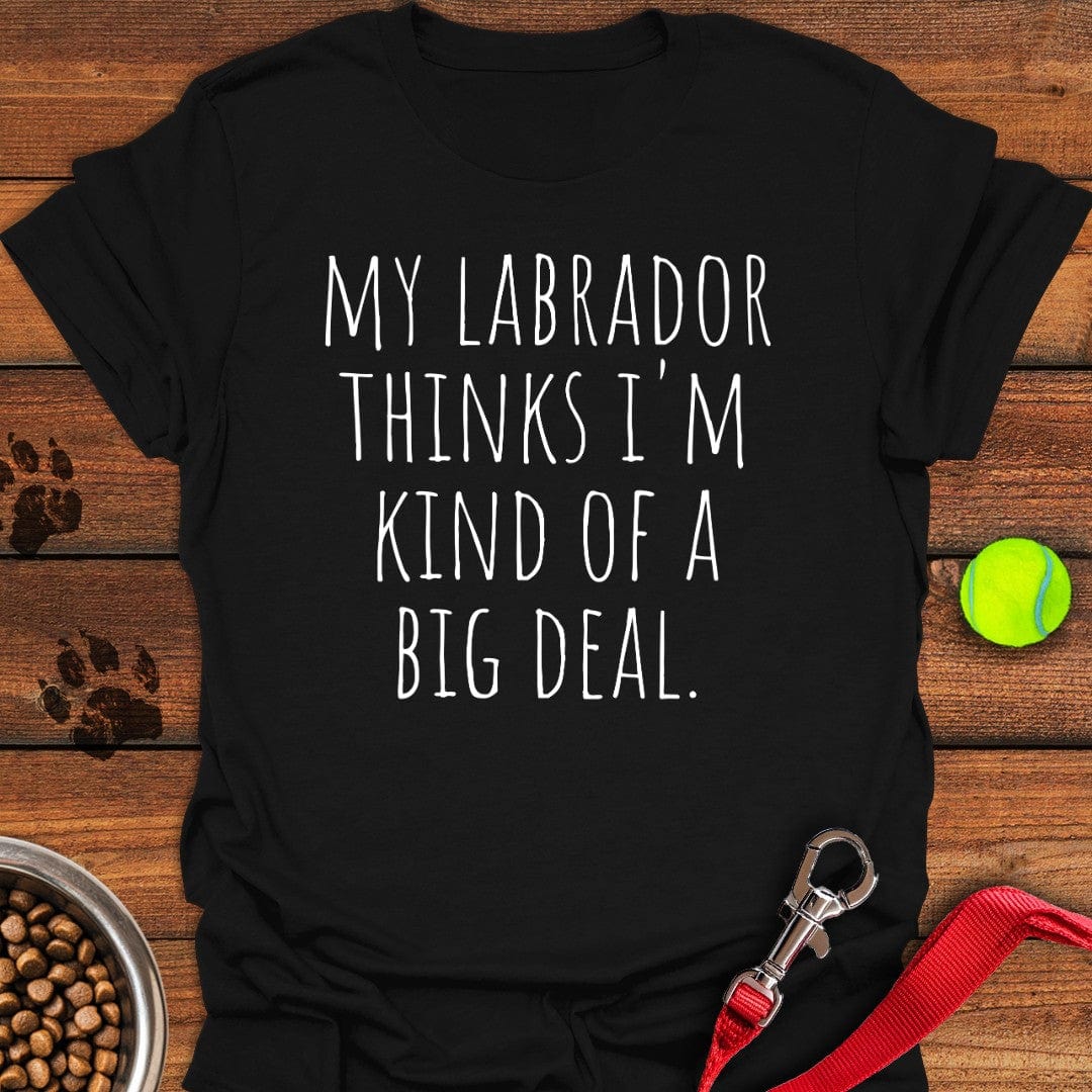 Labrador Big Deal T-Shirt Black