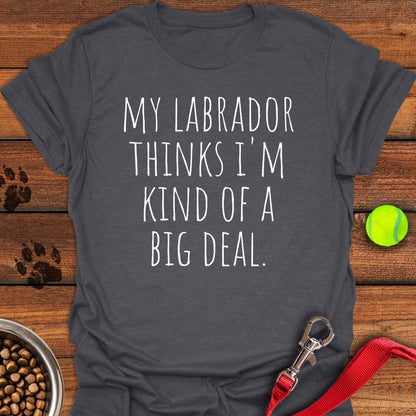 Labrador Big Deal T-Shirt Dark Heather