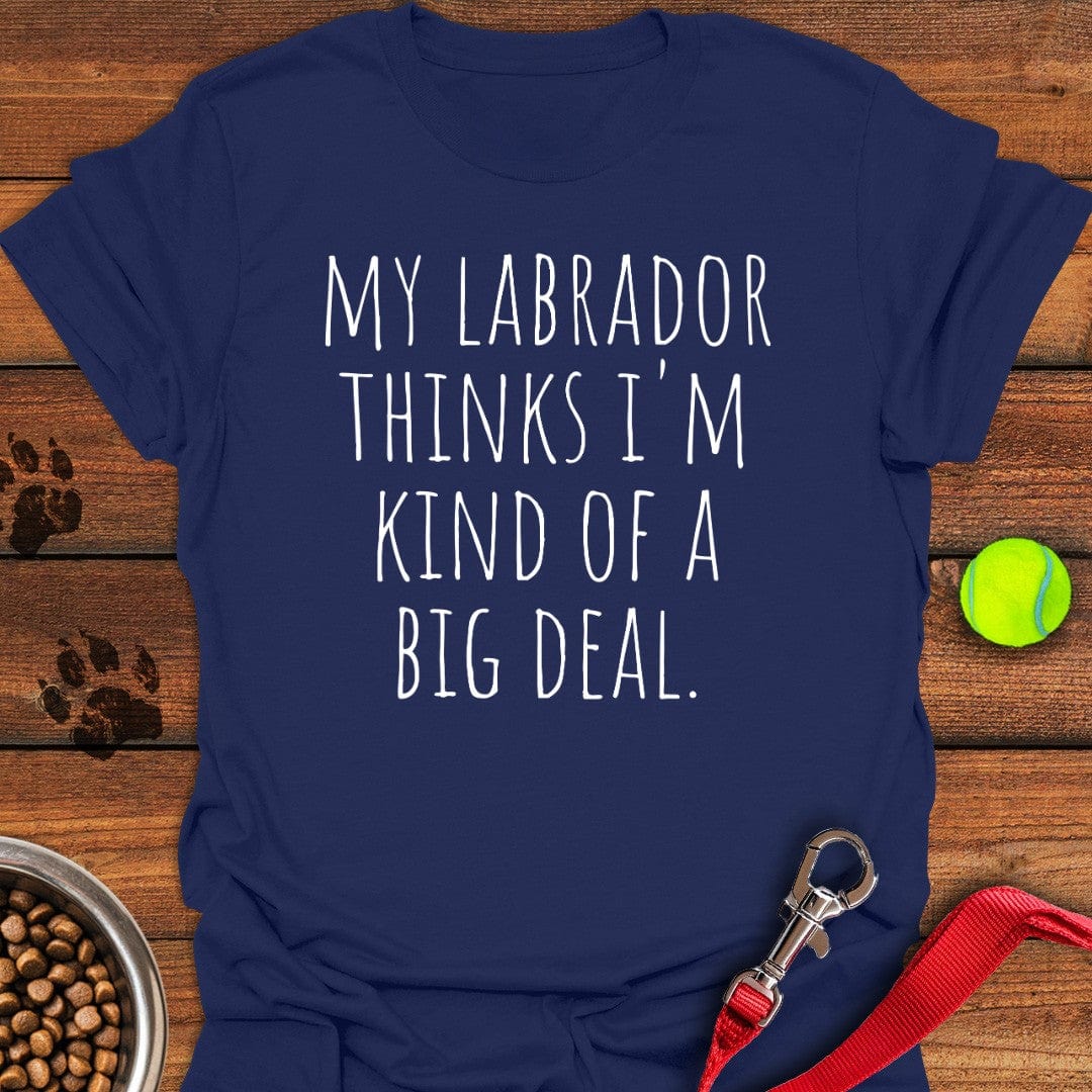 Labrador Big Deal T-Shirt Navy
