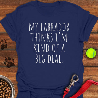 Labrador Big Deal T-Shirt Navy