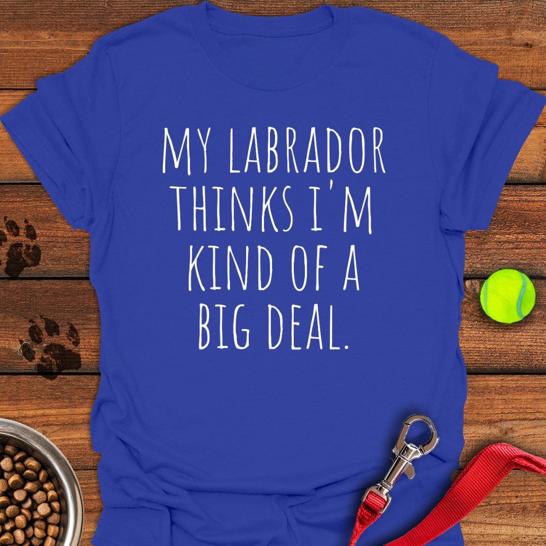 Labrador Big Deal T-Shirt Royal