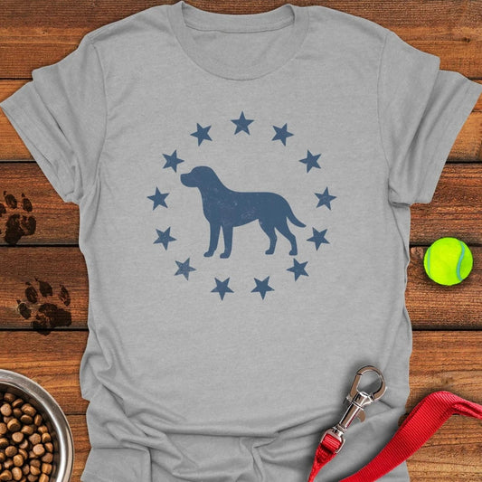 Labrador & Stars T-Shirt Sport Grey