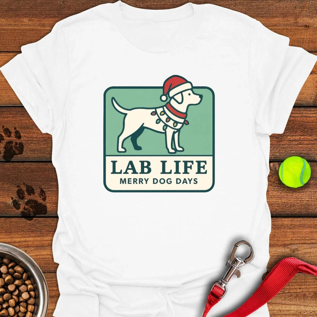 Labrador Christmas T-Shirt White