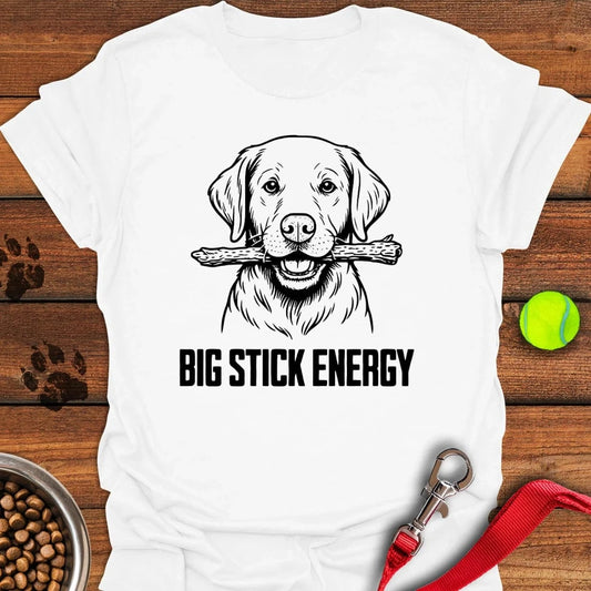 Labrador Big Stick Energy T-Shirt White