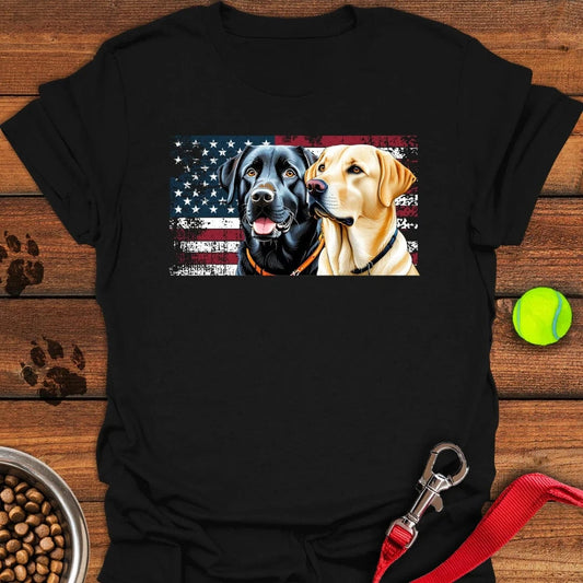Black & Yellow Lab T-Shirt Black