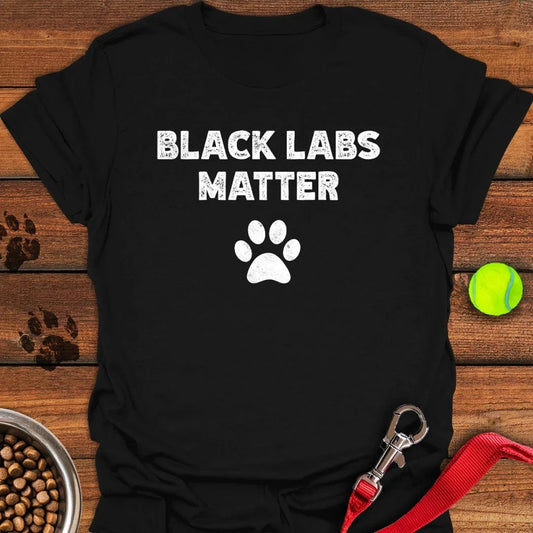 Black Labs Matter T-Shirt Black