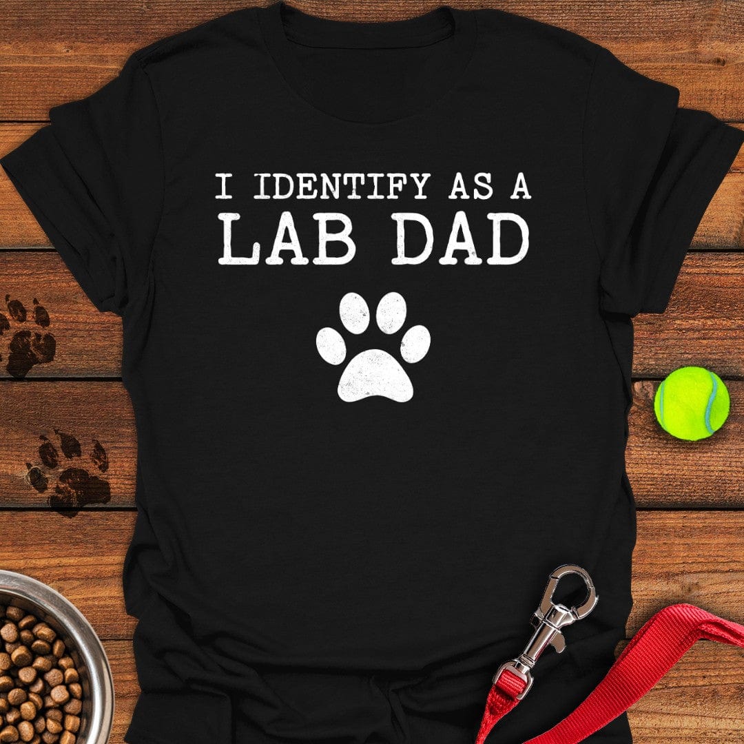 I Identify as a Lab Dad T-Shirt Black