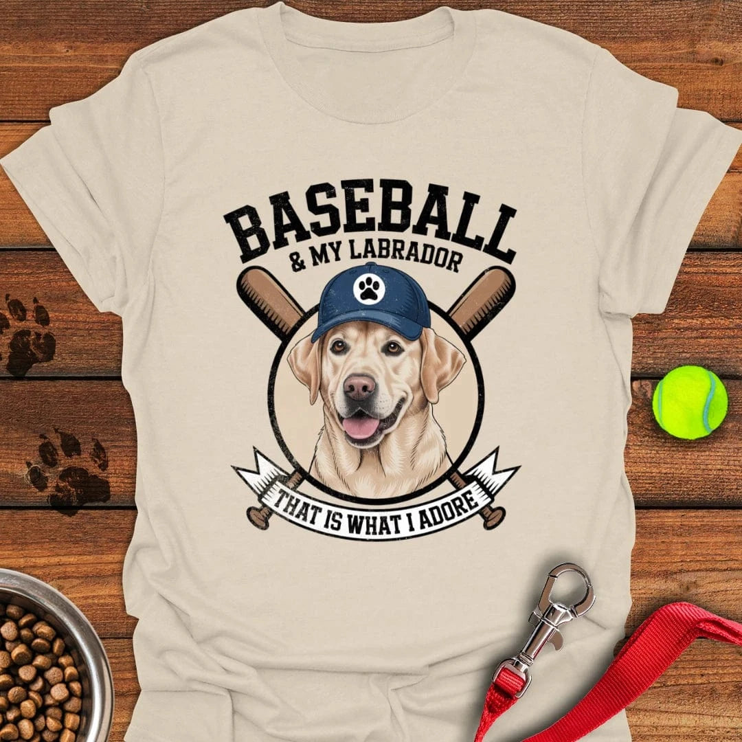 Baseball & My Labrador T-Shirt Natural