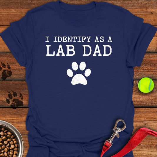 I Identify as a Lab Dad T-Shirt Navy