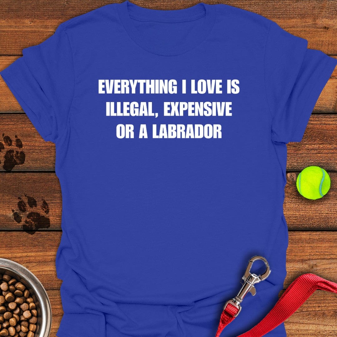 Everything I Love Labrador T-Shirt Royal