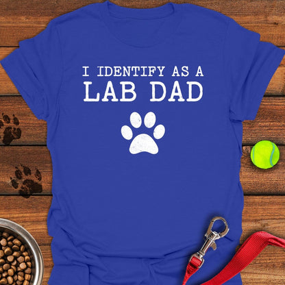 I Identify as a Lab Dad T-Shirt Royal