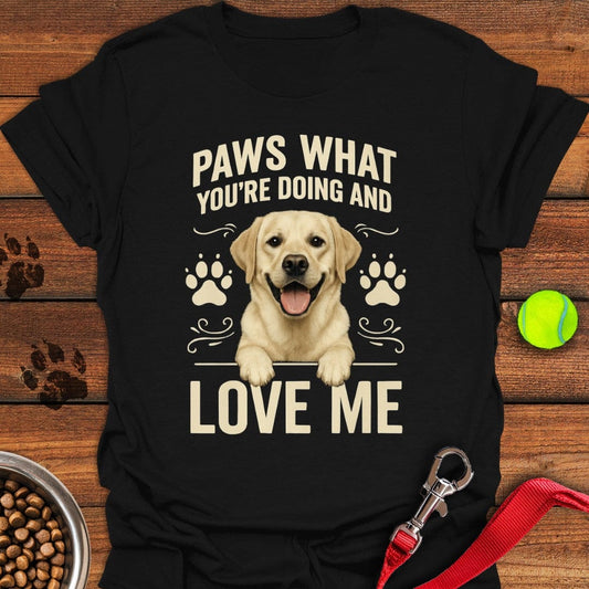 Funny Love Me Labrador T-Shirt Black