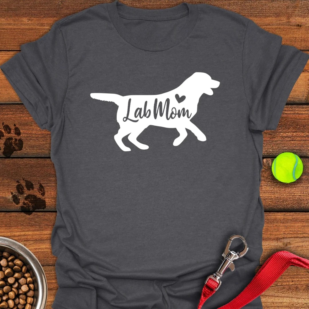Lab Mom T-Shirt Dark Heather