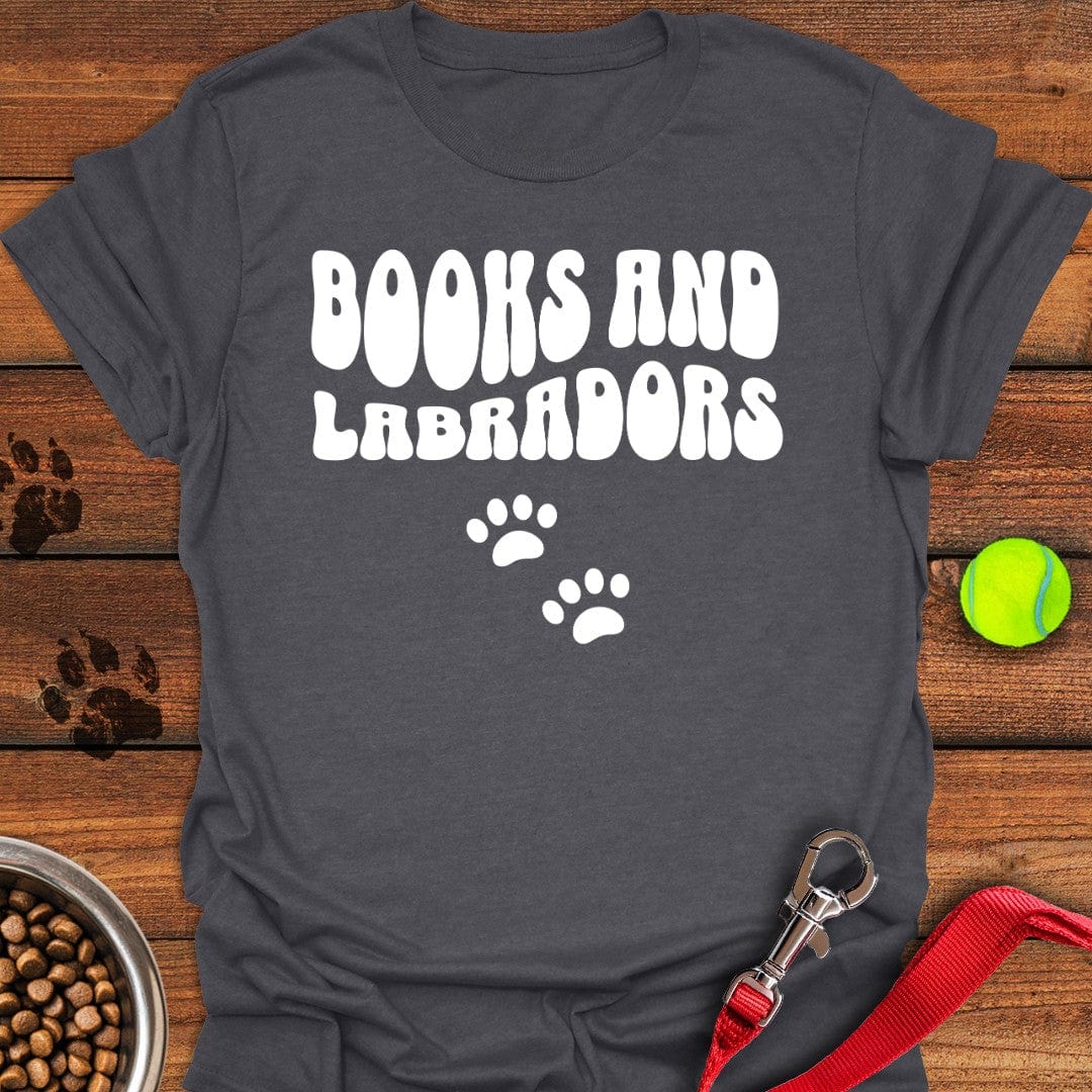 Books and Labradors T-Shirt Dark Heather