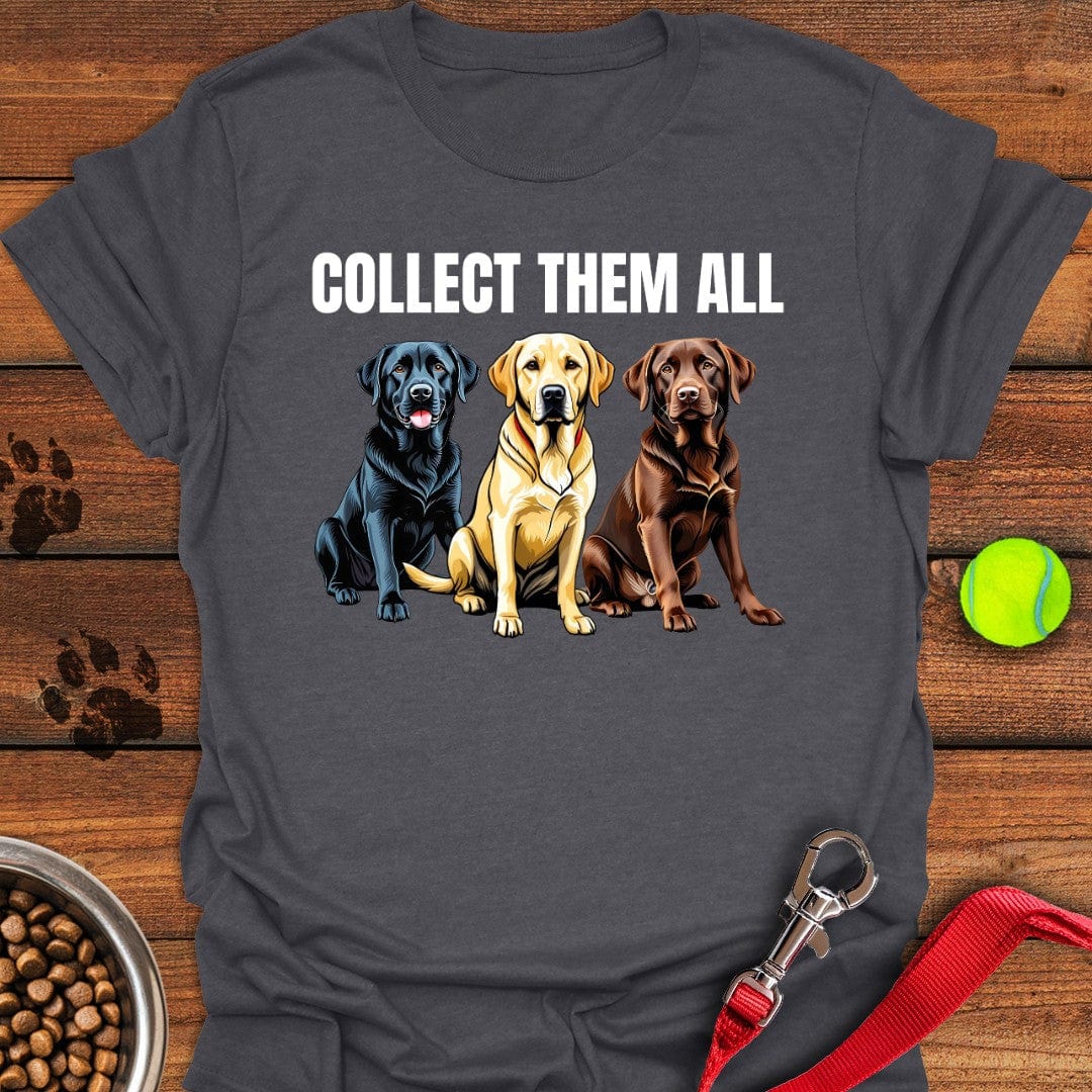 Collect Them All Labrador T-Shirt Dark Heather