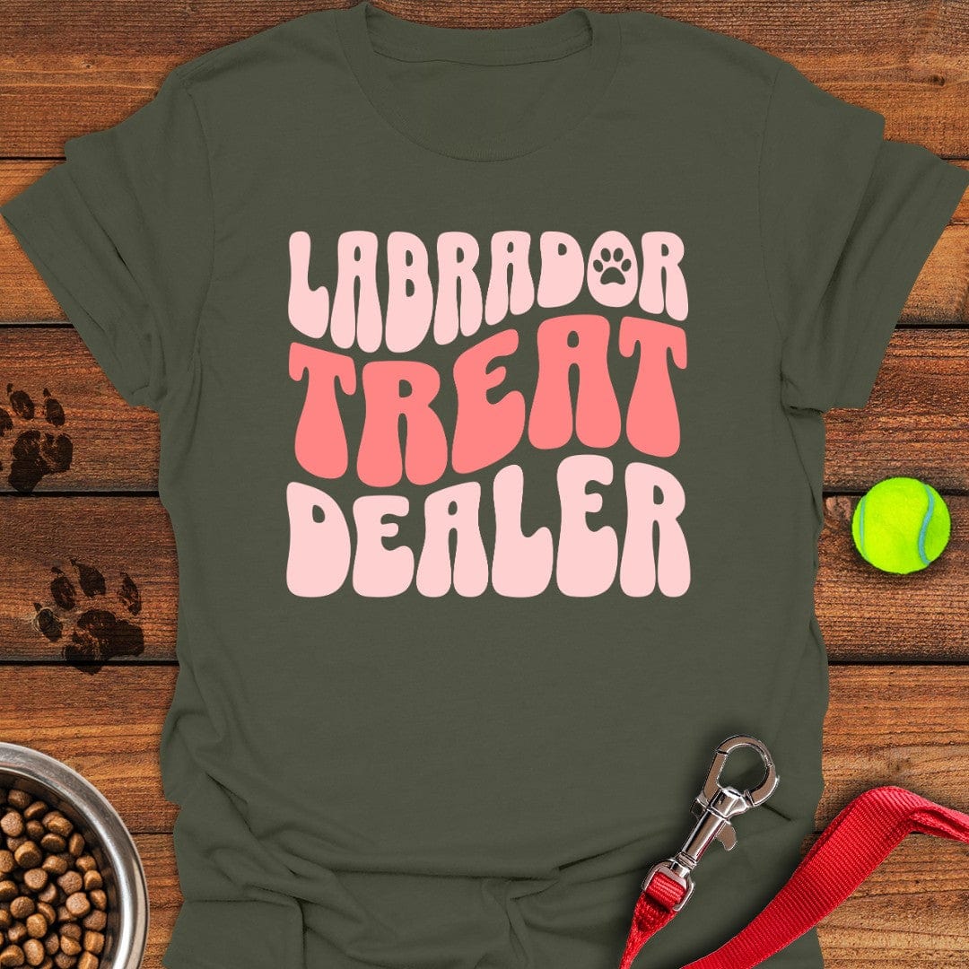 Labrador Treat Dealer T-Shirt Military Green