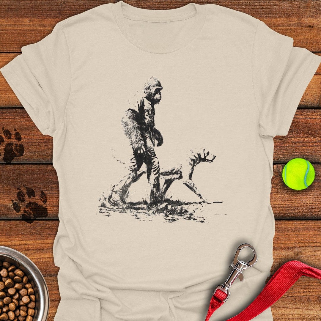 Bigfoot Walking Labrador T-Shirt Natural