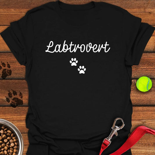 Labtrovert Labrador T-Shirt Black