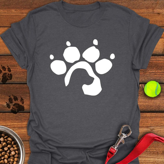 Labrador Paw T-Shirt Dark Heather