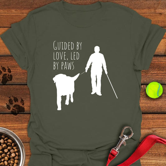 Guide Dog Labrador T-Shirt Military Green
