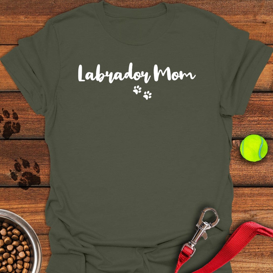 Labrador Mom T-Shirt Military Green