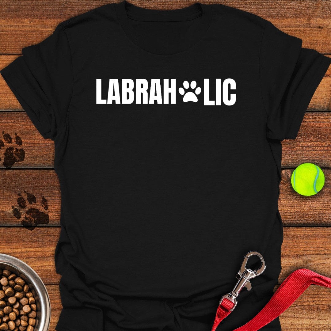 Funny Labraholic T-Shirt Black