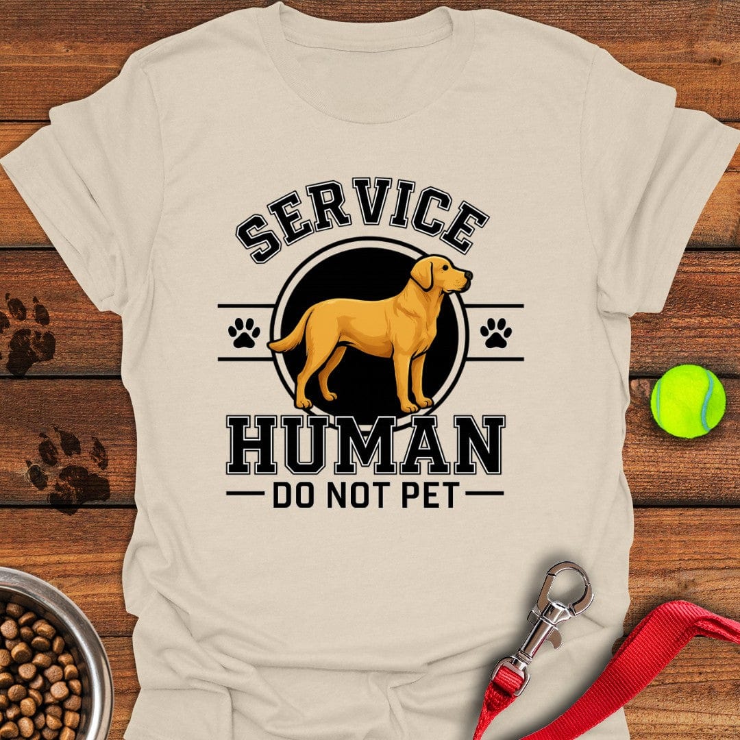 Service Human Labrador T-Shirt Natural