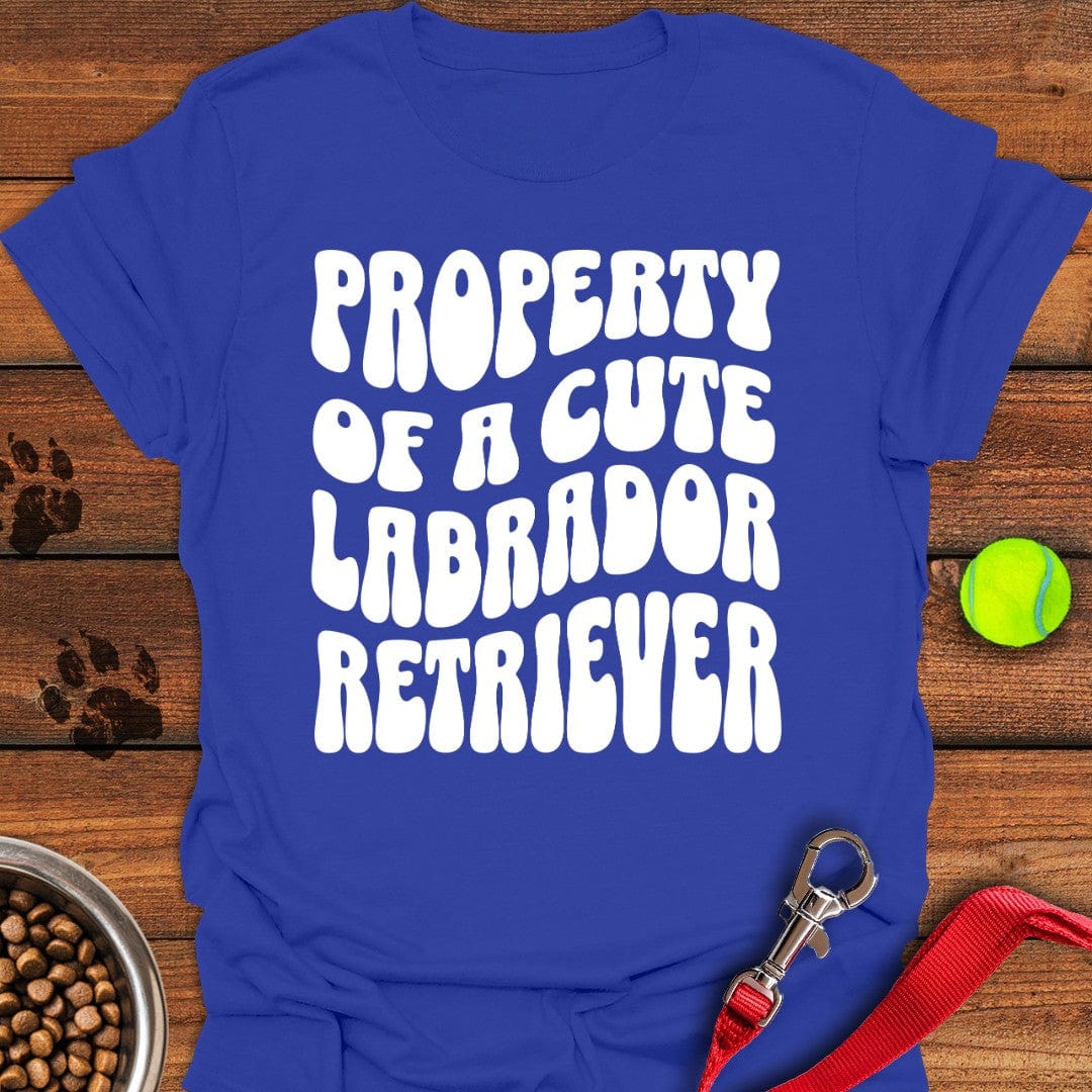 Property of a Cute Labrador T-Shirt Royal