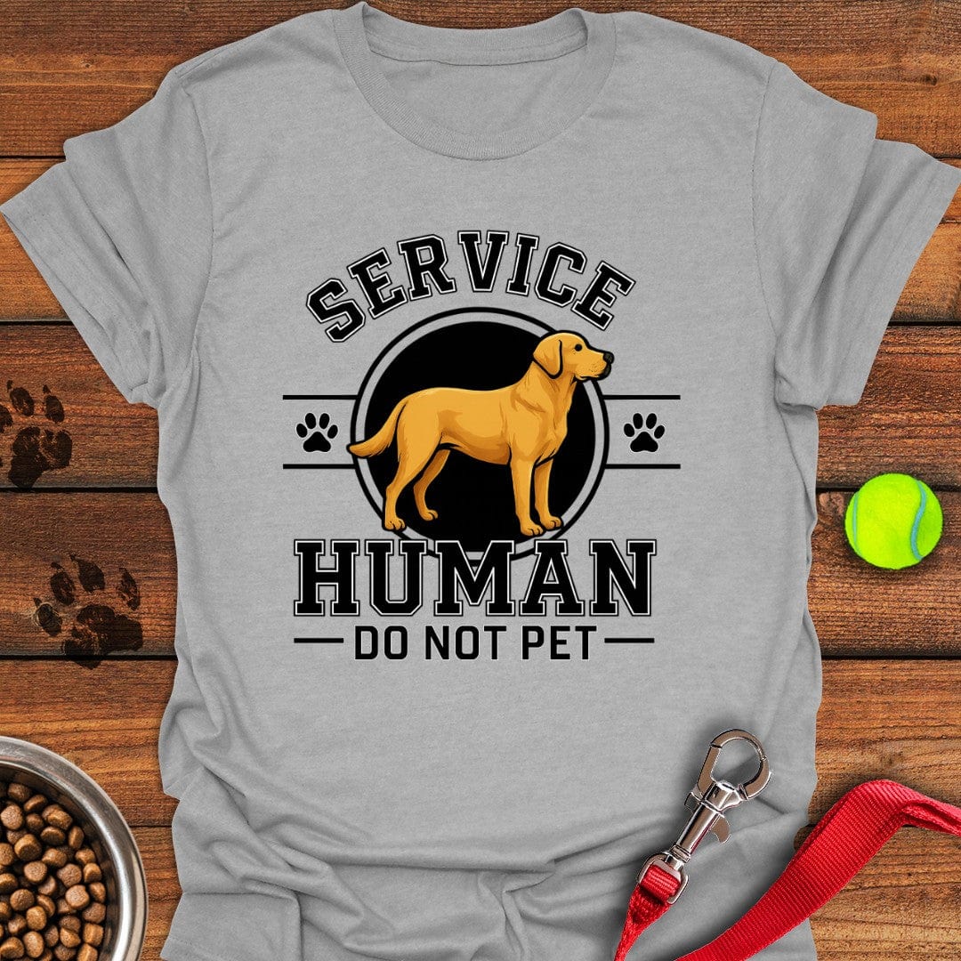 Service Human Labrador T-Shirt Sport Grey