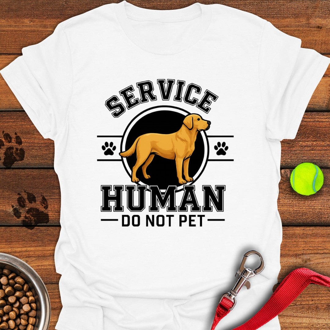Service Human Labrador T-Shirt White