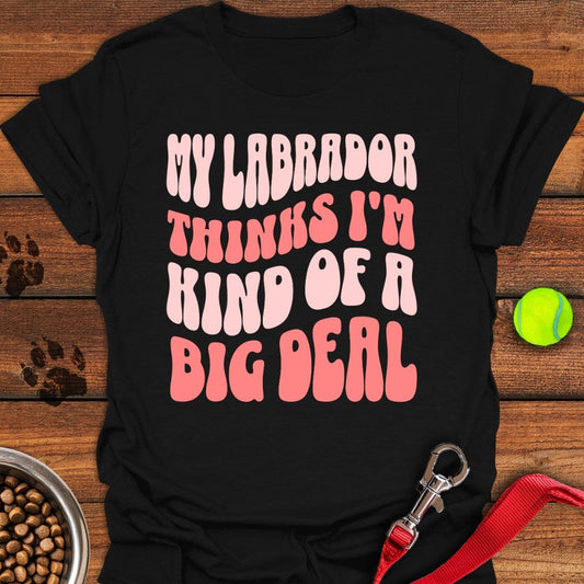 Labrador Big Deal T-Shirt Black