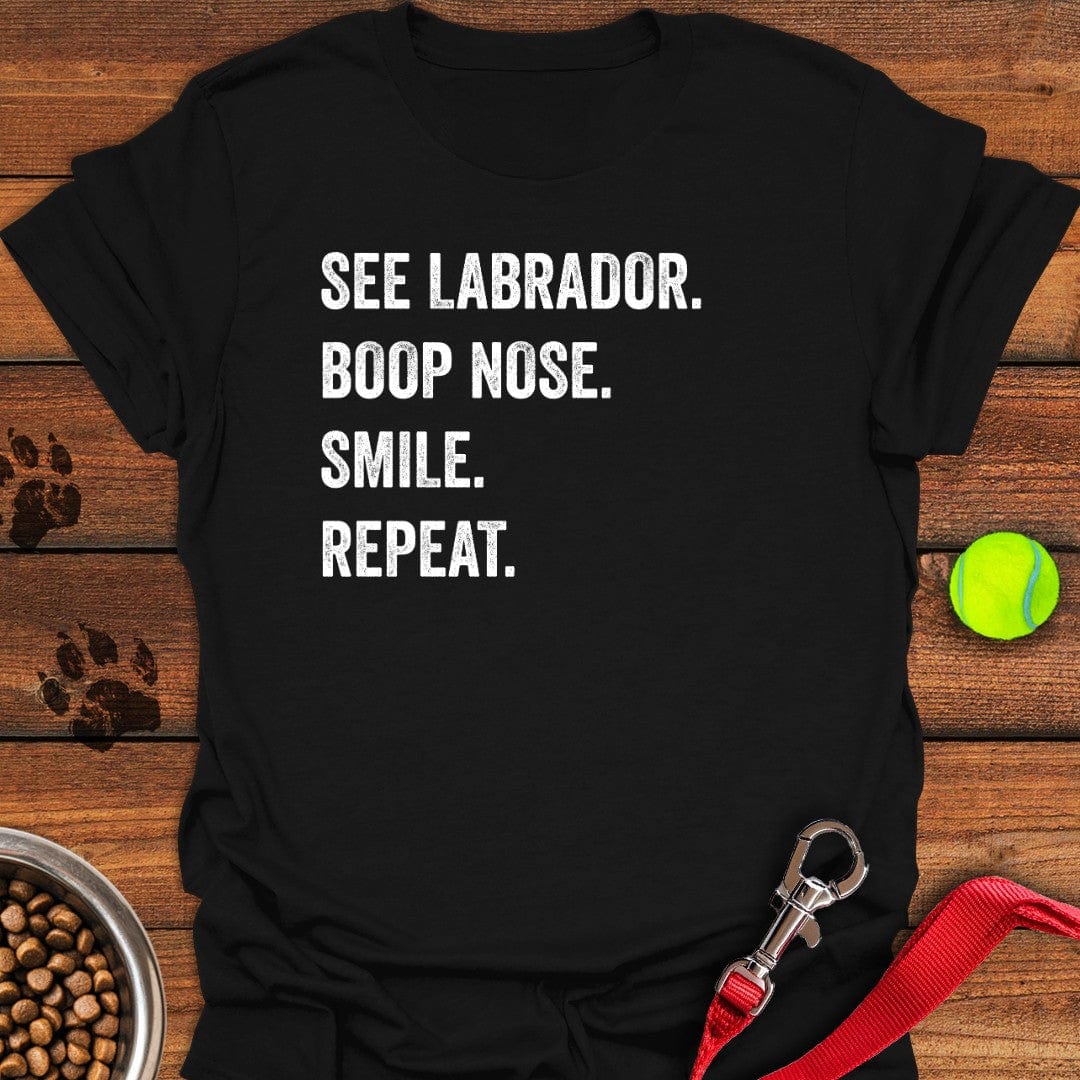 See Labrador T-Shirt Black