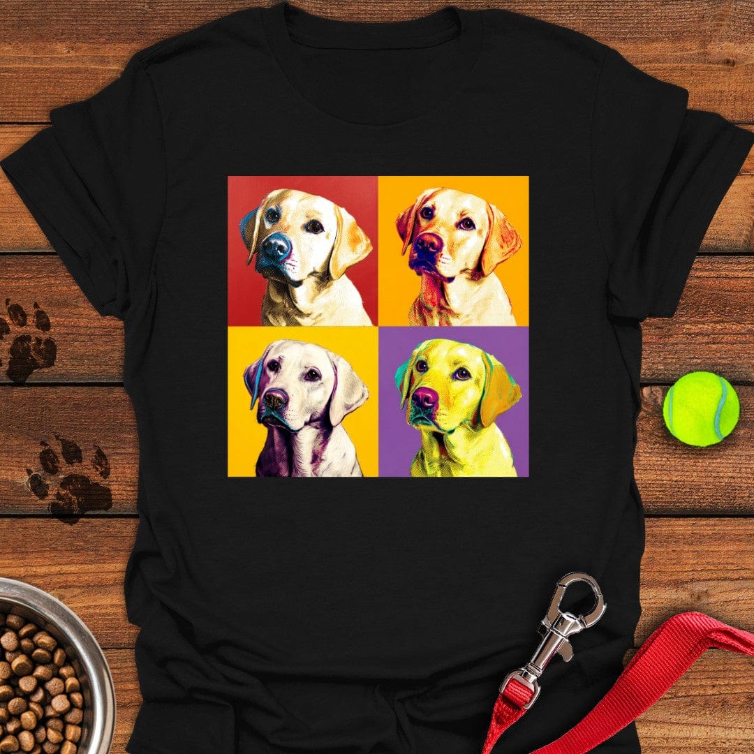 Labrador Pop Art T-Shirt Black