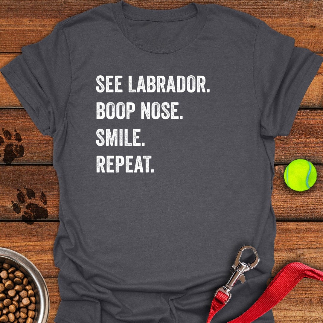 See Labrador T-Shirt Dark Heather