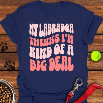 Labrador Big Deal T-Shirt Navy